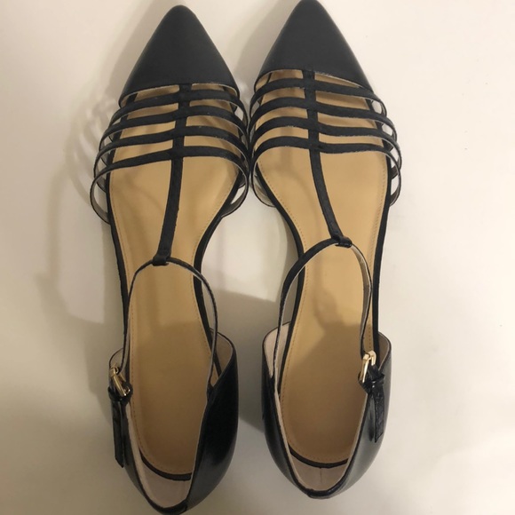 Ivanka Trump Shoes - Ivanka Trump Flats Size 10; Ittoey Black Leather